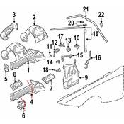 BMW Frame Side Member Bracket - Genuine BMW 41217064706