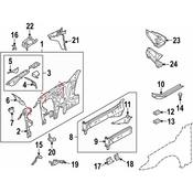 BMW Frame Side Member Bracket - Genuine BMW 41217120887