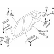 BMW Body C-Pillar Baffle Plate - Genuine BMW 41217287767