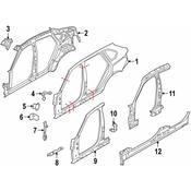 BMW Rocker Panel Brace - Genuine BMW 41217374408