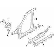 BMW Rocker Panel Brace - Genuine BMW 41217407917