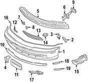 BMW Grid Lower Part Right (Titan) - Genuine BMW 51117024778
