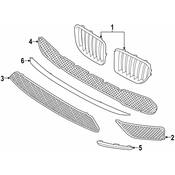 BMW Trim Bar Middle (XLine) - Genuine BMW 51117303759