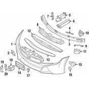 BMW Deformation Element Front Right - Genuine BMW 51117336202