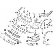 BMW Grille Molding - Genuine BMW 51117343260