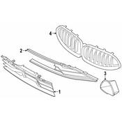 BMW Grille - Genuine BMW 51117465426