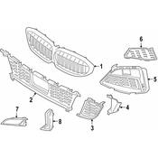 BMW Grille Molding - Genuine BMW 51118075603