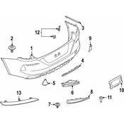 BMW Bumper Cover Spacer Panel - Genuine BMW 51127491682