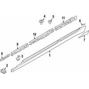 BMW Rocker Panel Molding Extension - Genuine BMW 51127493654