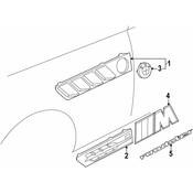 BMW Grille Right - Genuine BMW 51130031434