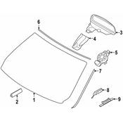 BMW Clip Drip Moulding - Genuine BMW 51137285949