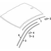 BMW Roof Molding - Genuine BMW 51137327968