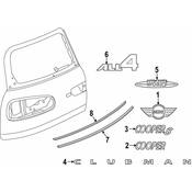Mini Door Belt Molding Clip - Genuine Mini 51137344211