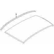 BMW Roof Molding - Genuine BMW 51137372800