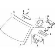 BMW Windshield Molding - Genuine BMW 51137461745