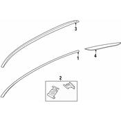 BMW Roof Molding - Genuine BMW 51137479666