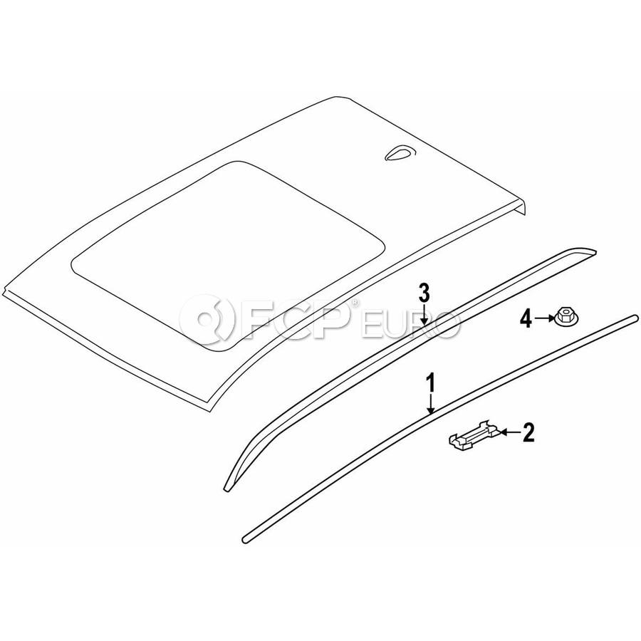 BUICK CHROME FRONT/BACK ROOF TRIM MOLDING 2PC W/5YR WRNTY 1