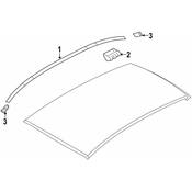 BMW Roof Molding - Genuine BMW 51137930955