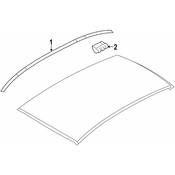 BMW Roof Molding - Genuine BMW 51138061444