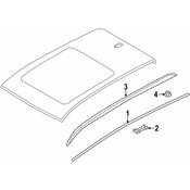 BMW Roof Luggage Carrier Side Rail - Genuine BMW 51138071053