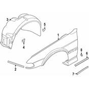 BMW Cover Strip Right - Genuine BMW 51138125832