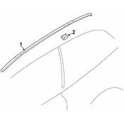 BMW Roof Molding - Genuine BMW 51138399292