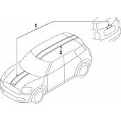 Mini Body Decal Kit - Genuine Mini 51142414412