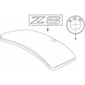BMW Lettering (Z 8) - Genuine BMW 51147009130