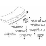 BMW Lettering (760Li) - Genuine BMW 51147148196