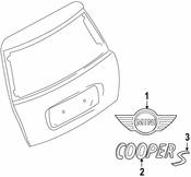 Mini Deck Lid Emblem - Genuine Mini 51147175102