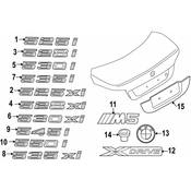 BMW Lettering (528Xi) - Genuine BMW 51147196379