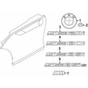 BMW Lettering (S Drive 30I) - Genuine BMW 51147224938