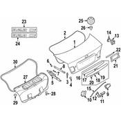 BMW Emblem Adhered Rear (323Ci) - Genuine BMW 51148240120