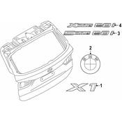 BMW Hatch Emblem - Genuine BMW 51148497376
