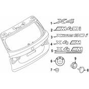BMW Hatch Emblem - Genuine BMW 51148737320