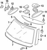 Mini Interior Rear View Mirror - Genuine Mini 51161508455