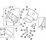 MINI Instrument Panel Trim Panel Clip - Genuine MINI 51162756334
