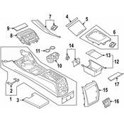 BMW Console Compartment - Genuine BMW 51165A55205