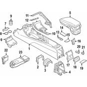 BMW Console Trim Panel - Genuine BMW 51166841184