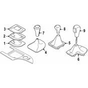 BMW Cover Gear Selecting Lever - Genuine BMW 51167034089