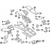 BMW Decor Panel For Centre Console (Ruthenium) - Genuine BMW 51167073644