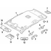 BMW Interior Grab Bar Bracket - Genuine BMW 51167332807