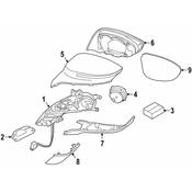 BMW Lower Housing Section Primed Left - Genuine BMW 51167393267