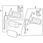 BMW Door Mirror Assembly - Genuine BMW 51167893597