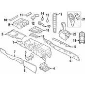 BMW Trim Aluminium Centre Console Right (Hexagon) - Genuine BMW 51168058572