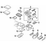 BMW Centre Armrest Cover - Genuine BMW 51168263747