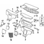 BMW Console Lid - Genuine BMW 51168412405