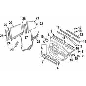 BMW Left Rear Door Sun Blind (Anthrazit) - Genuine BMW 51169122627