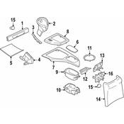 BMW Drink Holder Mounting Lower Section - Genuine BMW 51169255228
