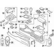 Mini Console Mat - Genuine Mini 51169325490